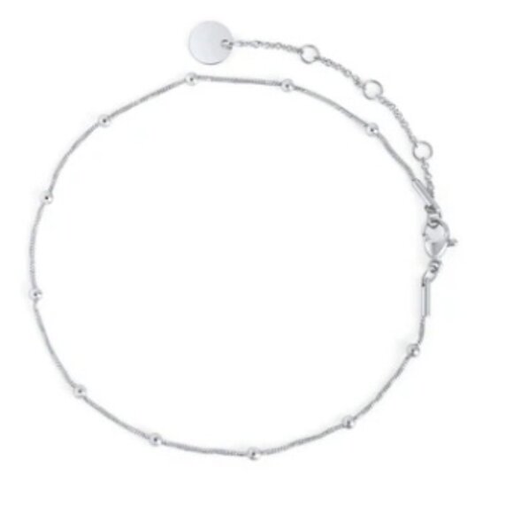 3 Piece Mia Jewelry, anklet, ring (8) and earrings - silver - NWT - Picture 2 of 5